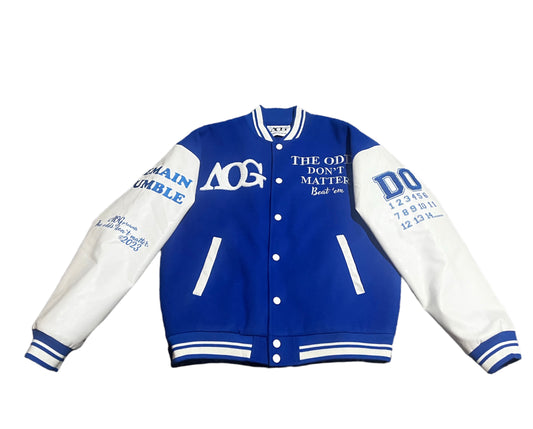 THE ODDS DON’T MATTER “VARSITY” JACKET (BLUE) - FIRST EDITION